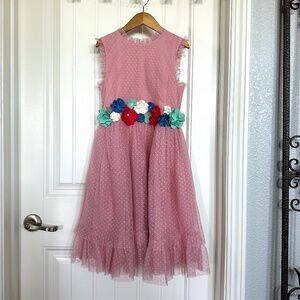 Mini Boden Tulle flutter Organza dress (size 9-10 NWOT)